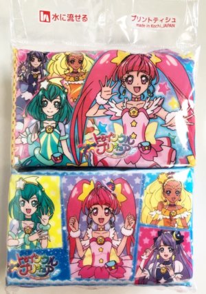 セリアで購入したプリキュアのポケットティッシュ