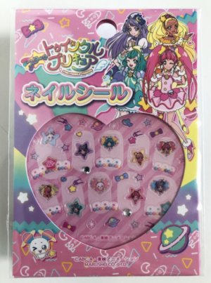 セリアで購入したプリキュアのネイルシール